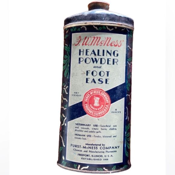 F. W. McNess healing powder and foot ease vintage - Picture 2 of 15